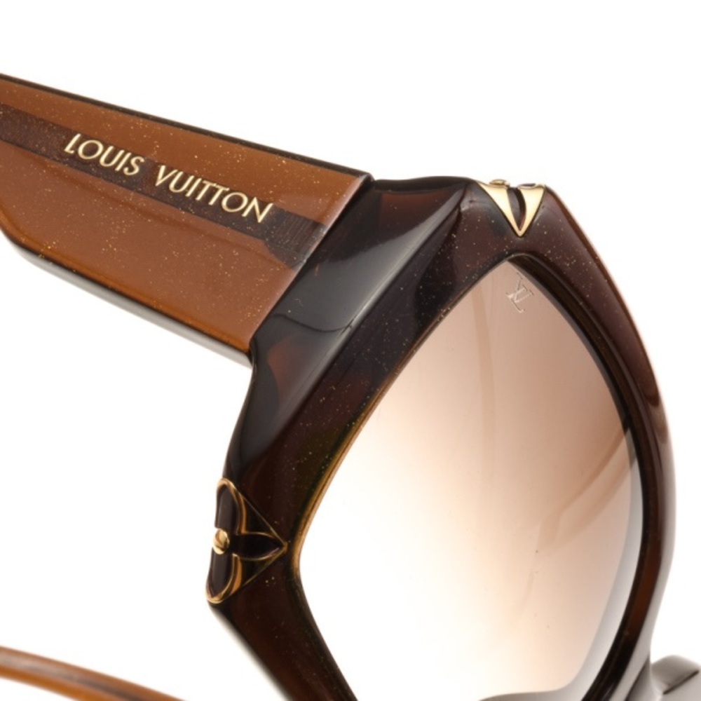 Louis Vuitton Brown Glitter Hortensia Woman Sunglasses - Picture 4 of 8